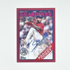 2023 Topps 1988 Autographs Red Xzavion Curry RC /25 #88BA-XC Guardians