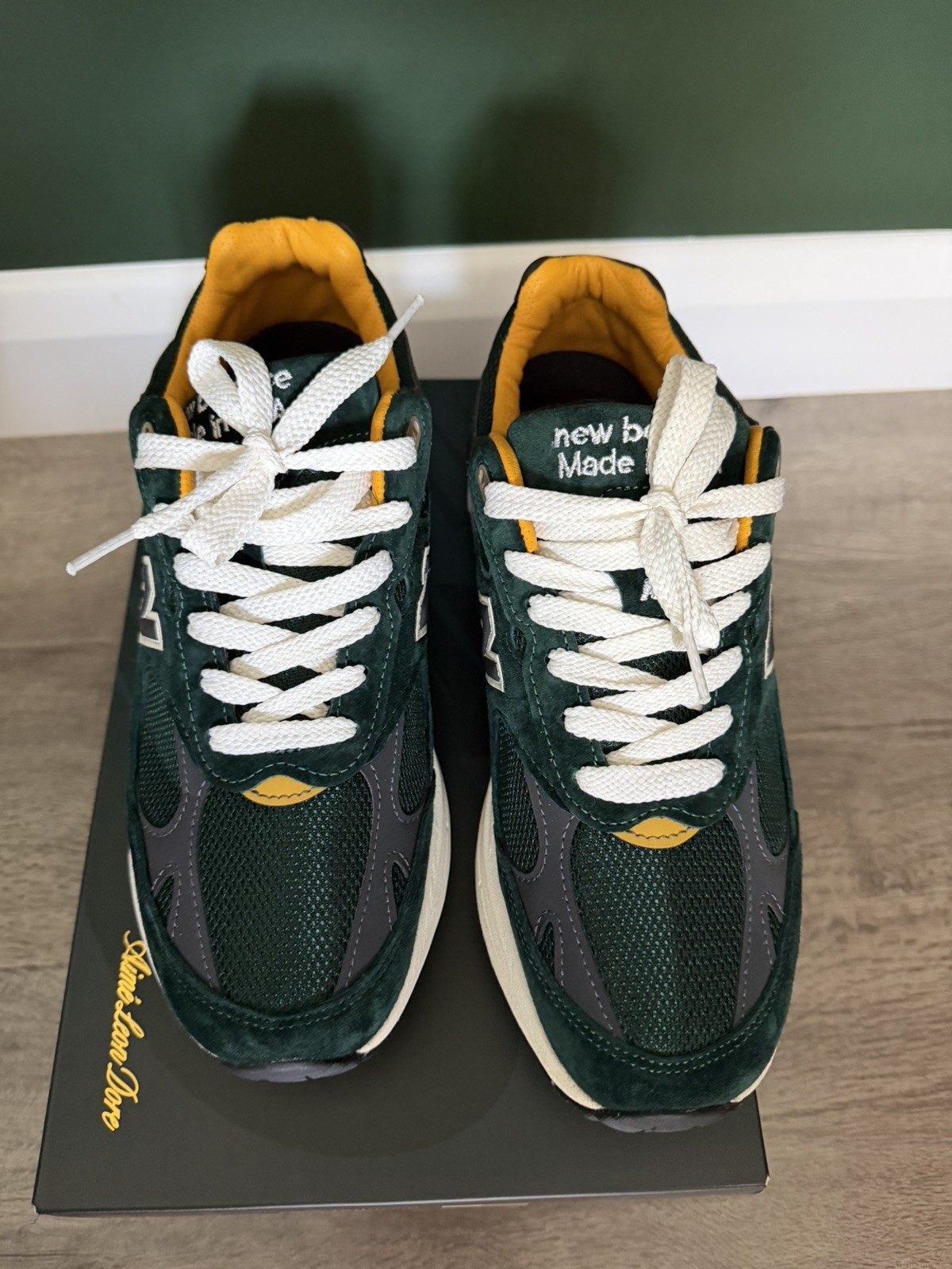 Aime Leon Dore ALD New Balance 993 Mulberry Green Porsche Sneakers Size 9.5 image 4