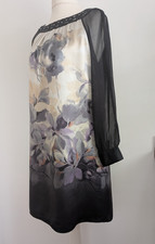 Vintage Monsoon 100% Silk tunic dress size 8-10
