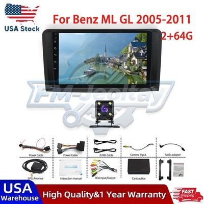 2G+128G Android Car Radio for Mercedes Benz GL ML W164 X164 ML350 ML500 ML280...