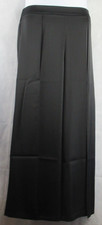Anne Klein Women's Solid Flyaway Pull-On Wide-Leg Pants, Black, PL Petite Large