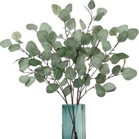 KüNstliche Eukalyptus Deko Zweige 67Cm GrüN Aus Stoff FüR Hochzeit Tischdeko
