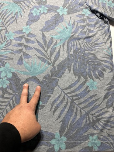 Polo Travis Mathew foglia floreale uomo XXL Pima misto cotone golf LOGO *LEGGI DIFETTI - Foto 5 di 13