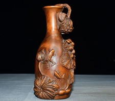 Exquisite small leaf boxwood lotus ornament ;