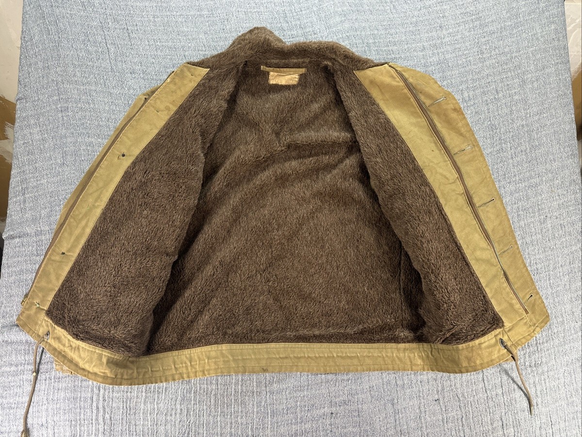 Vintage 1940s WWII N-1 Deck Jacket USN Stenciled SZ 40 US