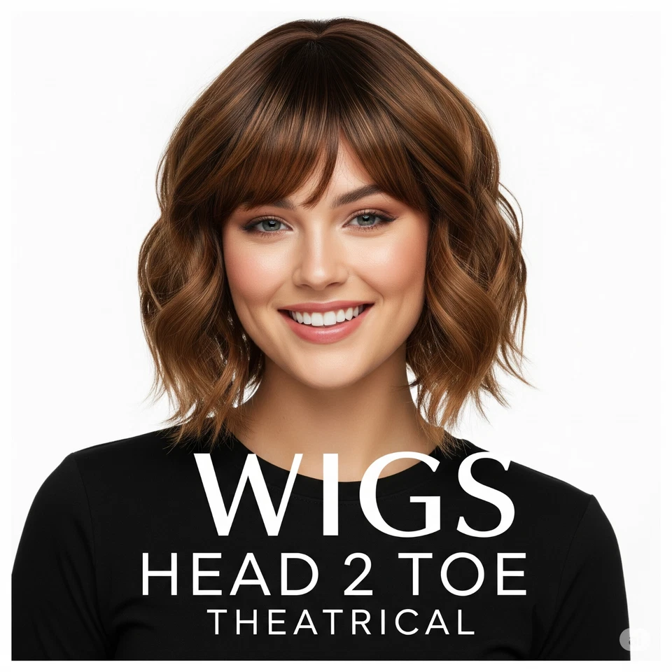 Peluca Rubia 12 Pulgadas Corto Ombre Destacados Bob Peluca Flequillo Ondulado Pelo Rizado Actriz Foto 2 de 4