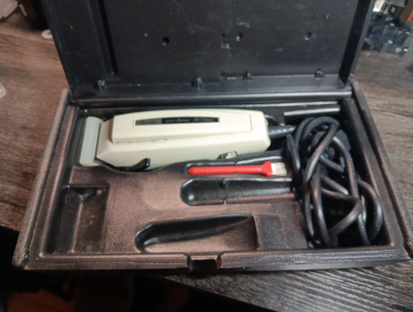 Vintage Sears Gear-Driven Pet Clipper Groomer with Case Tested Works
