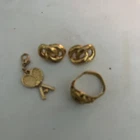 Vintage Costume Jewelry Earrings Lot With Ring and Tennis Pendant
