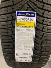 2 New 265 50 20 Goodyear Assurance Weather Ready 2 Extra Load All Season Tires