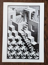 MC Escher "Cycle" 1938 11" x 16" Poster Modern Surrealist Art Print for Framing