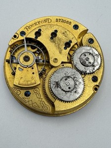 Vintage Rockford 16s 11J Grade 113 Pocket Watch Movement For Parts Or Repair