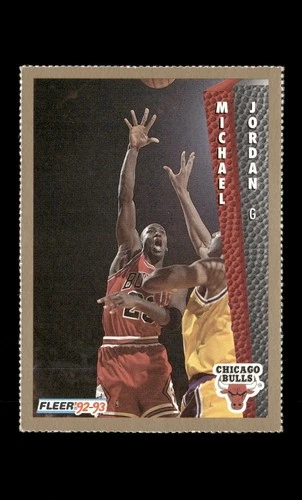 1992 FLEER SHEETS MICHAEL JORDAN INSIDE STUFF PERFORATED #32