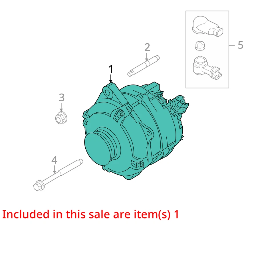 Lincoln MKX 2013 alternador OEM 108 k millas - LKQ402842064 Foto 4 de 4