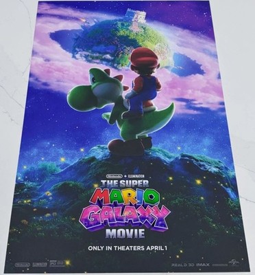The Super Mario Galaxy Movie 11x17 Embossed Poster Print Xfinity Exclusive Promo