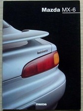MAZDA MX-6 Car Sales Brochure Oct 1994 #MCAG834