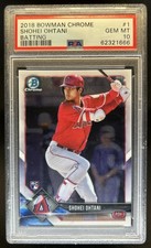 2018 Bowman Chrome Shohei Ohtani Rookie RC #1 Angels PSA 10 GEM MINT (66)
