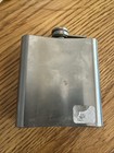 Jingle Bell Rocked Flask Silver Green & Red Vintage 4” Stainless Steel 6 Oz — photo 2