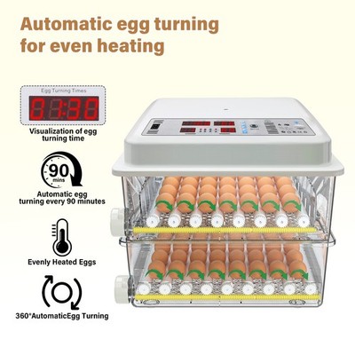 120 Digital Eggs Incubator Egg Hatcher With Temperature Control Automatic Turner