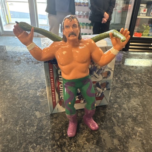 1987 LJN WWF Jake The Snake Roberts with Damian Wr...