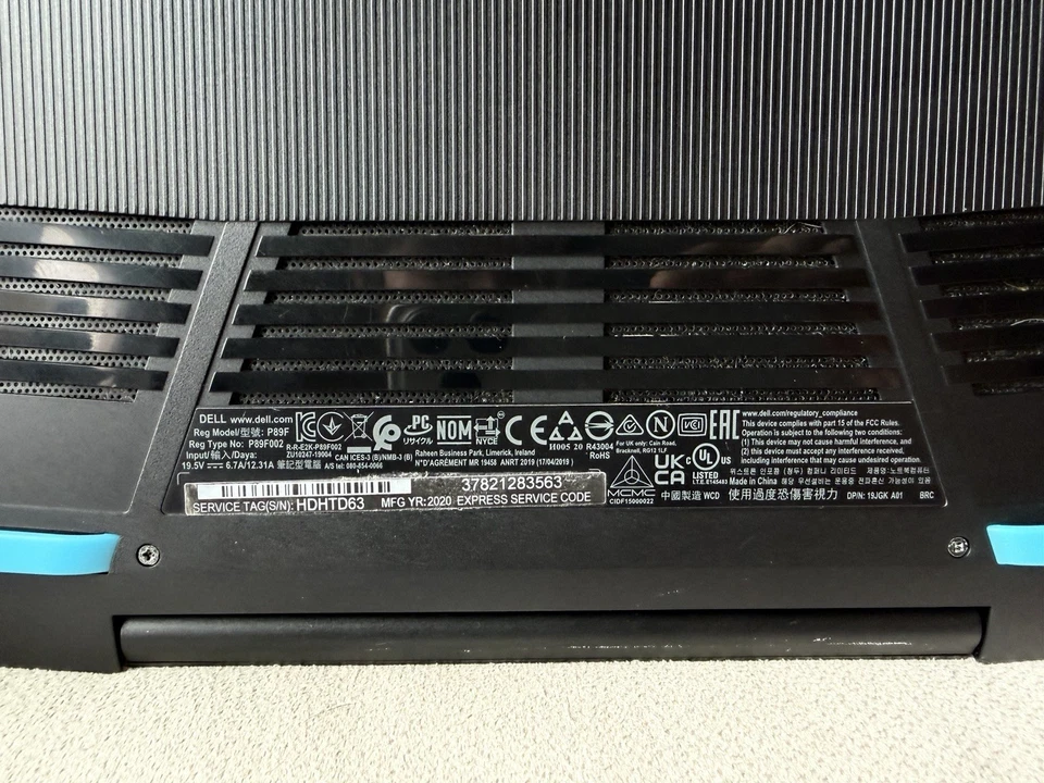 Dell G3 3500 Gaming PC Intel Core i7 10750H 2.6GHz NVIDIA GeForce GTX 1650 Ti - Image 4 of 4