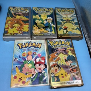 Lot Of 5 Pokémon VHS & DVD Gold & Silver