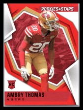 2021 Panini Rookies & Stars #196 Ambry Thomas Red Rookie San Francisco 49ers