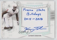 2019 Leaf Trinity Inscriptions Spectrum Silver 3/5 Keesean Johnson Auto ya6