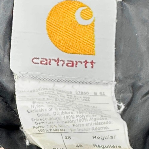 Made In USA Carhartt Jacke - XL Schwarz Baumwolle - Bild 3 von 7