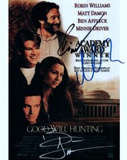 Robin Williams Afflec Matt Damon signed 8x10 Photo Pic autographed Pict with COA