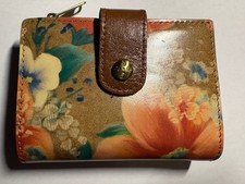 Patricia Nash Floral Print Leather Bifold Wal...