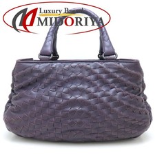 Bottegaveneta Bottega Veneta Handbag Intrecciato Leather Purple/352306 Used