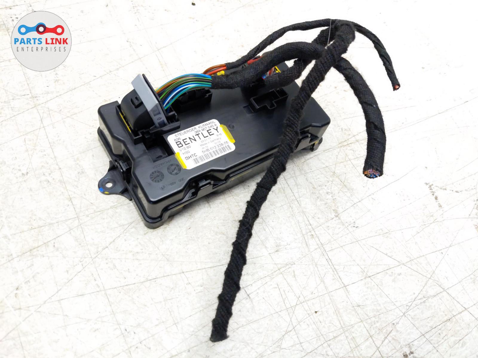 2016-20 BENTLEY BENTAYGA AC HEATER CLIMATE CONTROL MODULE HARNESS PLUGS UNIT 636