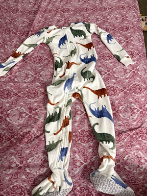 Carter's 4T Fleece Footed One Piece Pajama Sleeper Dinosaur Print Zip
