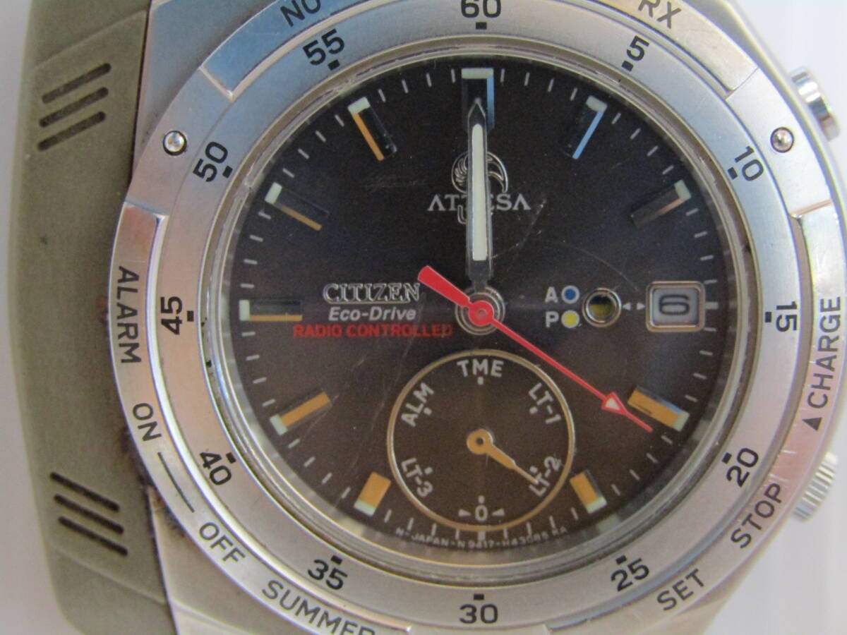 Citizen Attesa Eco-Drive Titanium Men's Watch T0313 Date Quartz H24717