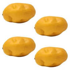 4PCS Fake Potatoes Foam Artificial Potatoes Model Ornament Simulation Vegetab...