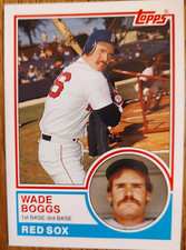 2006 Wade Boggs Topps Promo Card Rookie of The Week # 23 of 25. rookie card picture