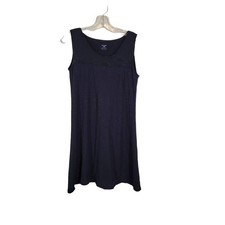 Toad & Co (Horny Toad) a Line Tank Dress Lightweight Breathable Black Large 