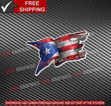 Puerto Rico Flag Map Vinyl Decal Sticker Boricua A