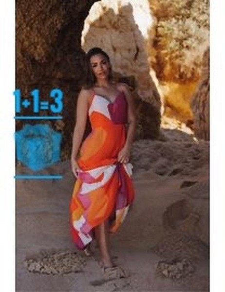 Women F&F Dress Orange Viscose 38 / M / 46