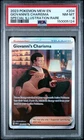 2023 POKEMON MEW EN-151 SPECIAL ILLUSTRATION RARE #204 GIOVANNI'S CHARISMA PSA 8