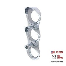 Mack Chrome Small Gauge Cover with Visor - 3 Gauge - 41853