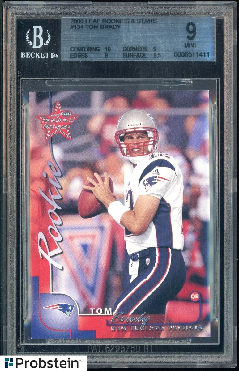 Tom Brady Football Grade 9 Rookie Sports Trading Cards
