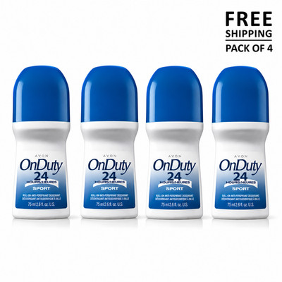 4 Pack Roll-On Deodorant 2.6oz 24Hr Sport Fresh