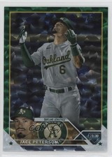 2023 Topps Series 2 Green Foil 471/499 Jace Peterson #619 gp1