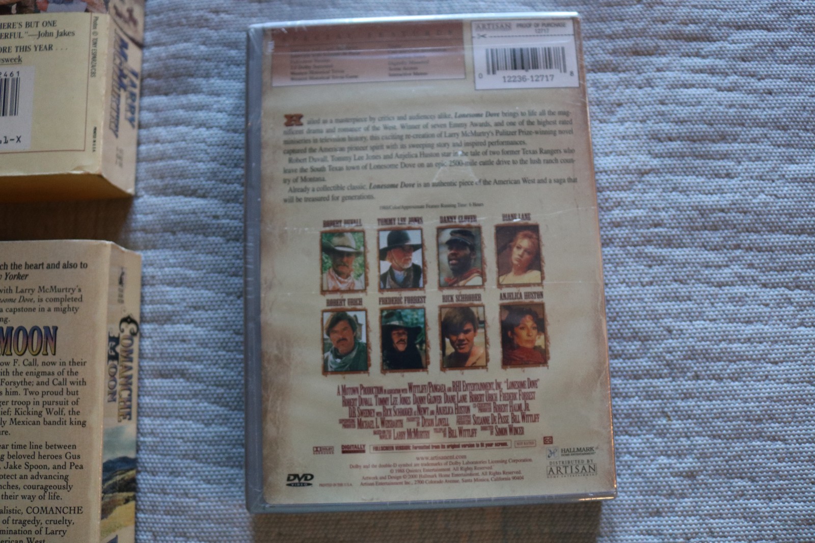 4 Larry McMurtry Lonesome Dove Series all paperback book + FREE new DVD