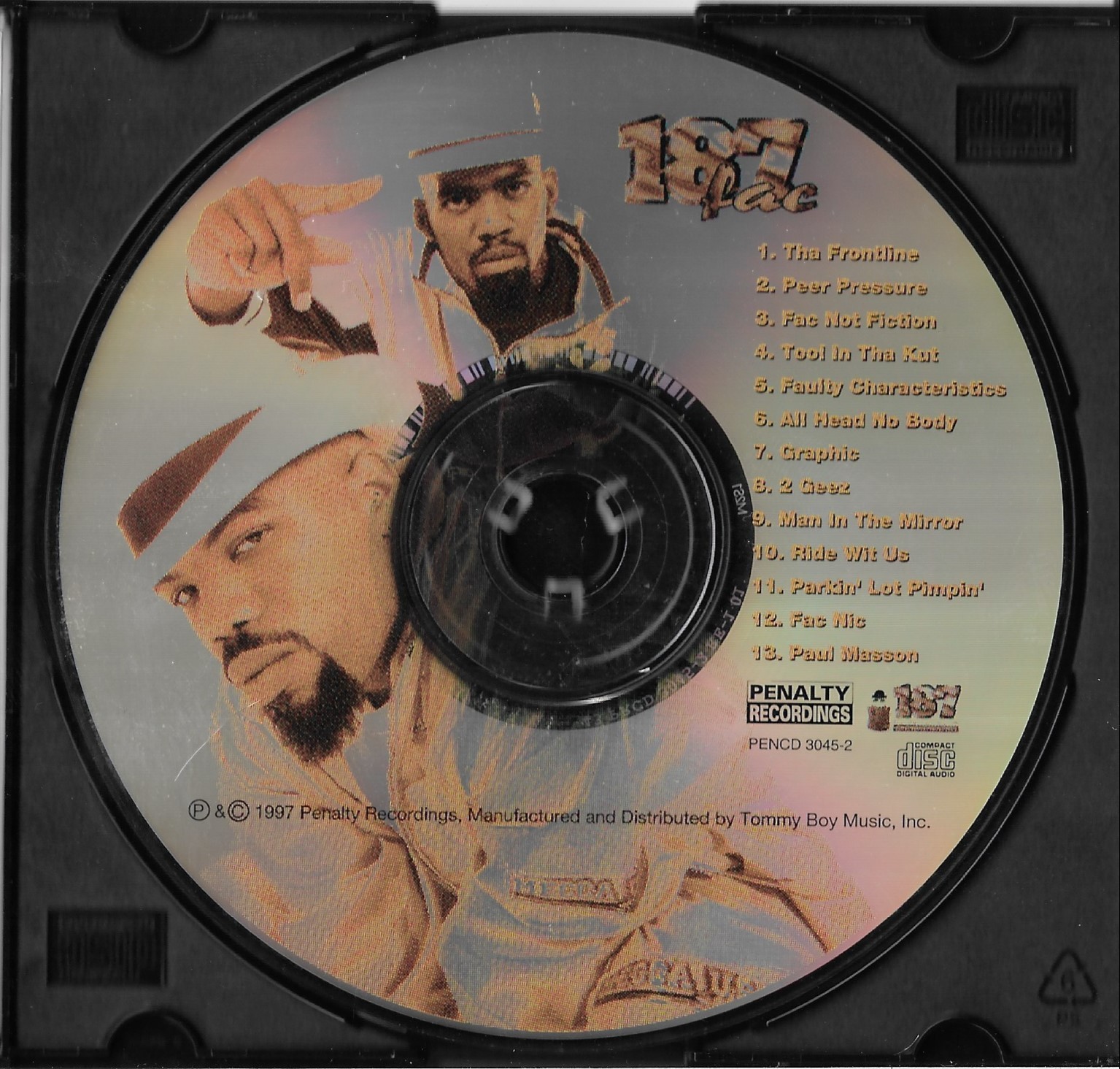 187 FAC - FAC NOT FICTION * 1997 * SPICE-1 * NO INSERTS ~ DISC ONLY *RARE