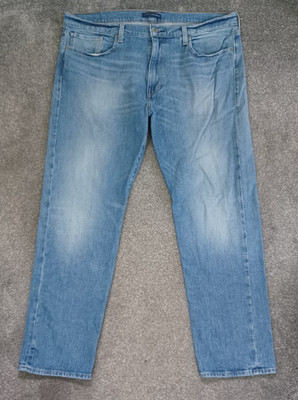 Levi's Made & Crafted 502 Jeans Herren W40 L31 (Etikett W38 L32) hellblau Waschung Taper