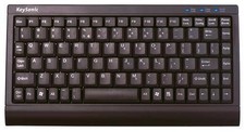 KEYSONIC ACK-595C+ Mini-Tastatur schwarz in flacher Bauform geringe Abmessungen 