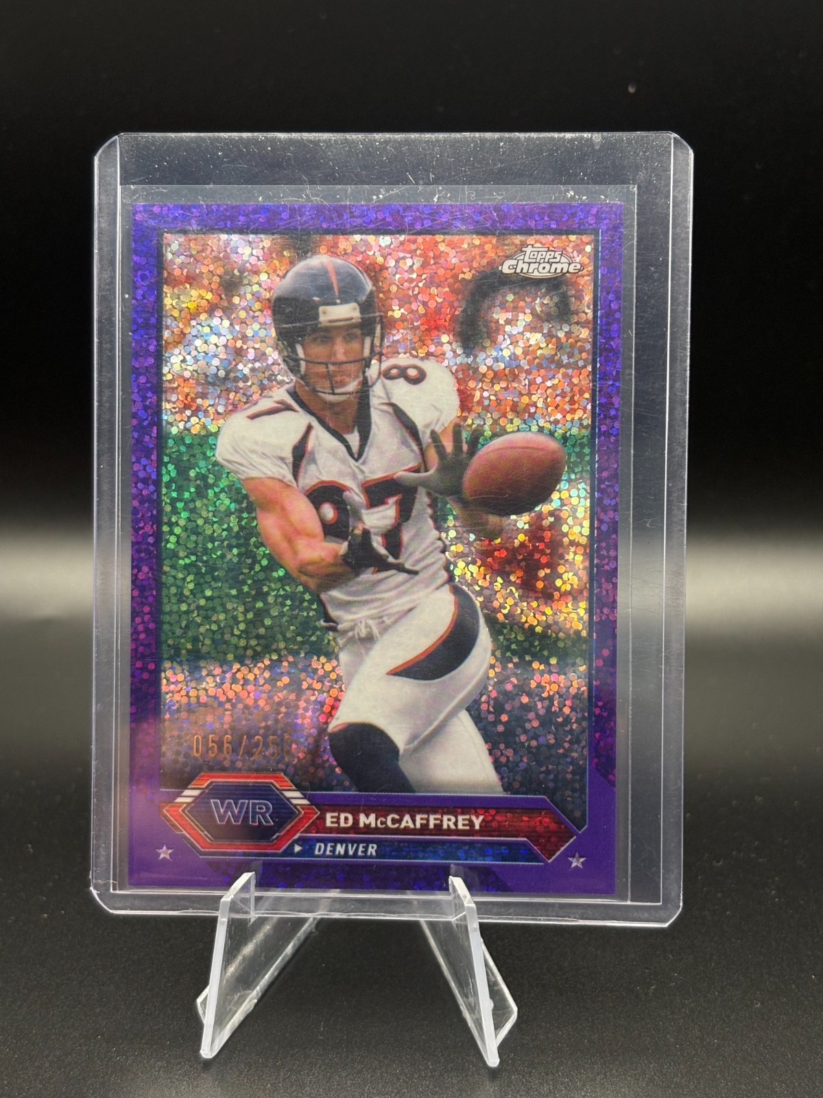 2023 Topps Composite - Topps Chrome Ed McCaffrey #42 Purple Refractor /250