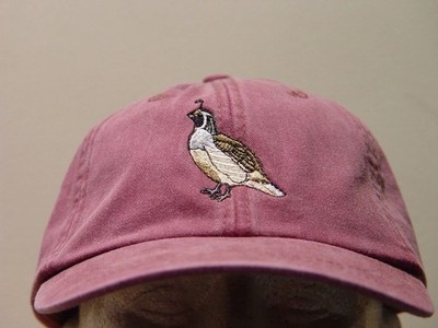 VALLEY QUAIL Bird Hat - One Embroidered Men Women Wildlife Cap  Price Embroidery